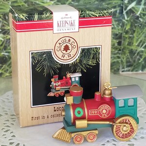 Locomotive Miniature Ornament Christmas 1991