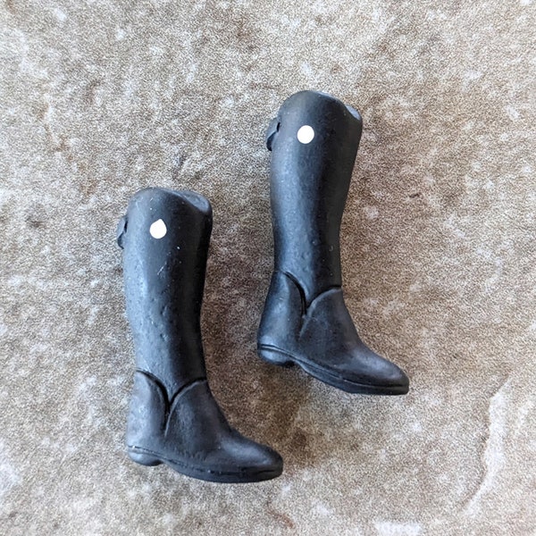 2 Horse Riding Boots Flat Back Buttons Size 5/8"