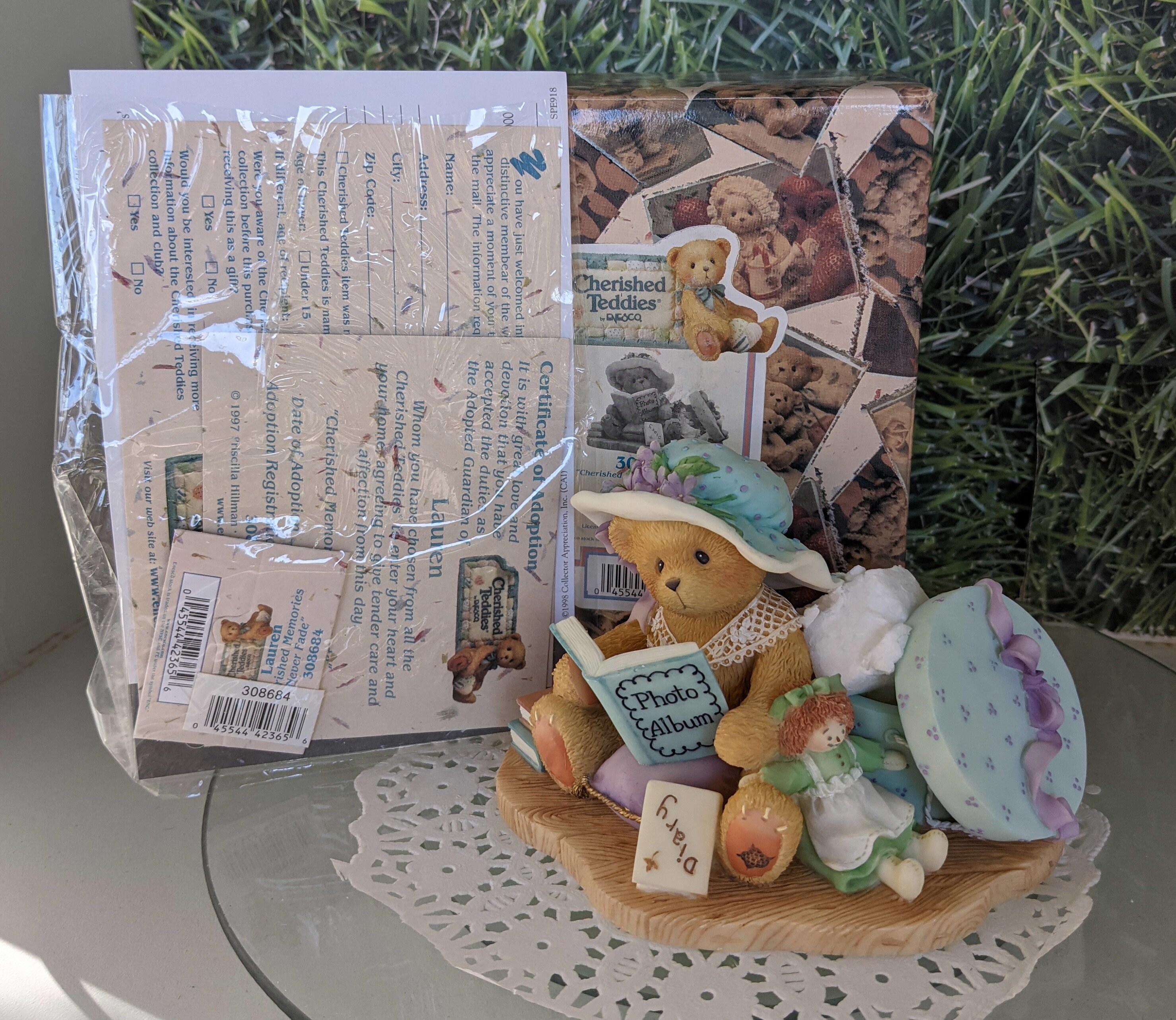 その他 Cherished Teddies 308684 Lauren NEW CHERISHED TEDDIES 308684 LAUREN CHERISHED MEMORIES NEVER