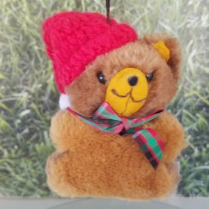 Christmas Teddy Hallmark Ornament 1981 NB