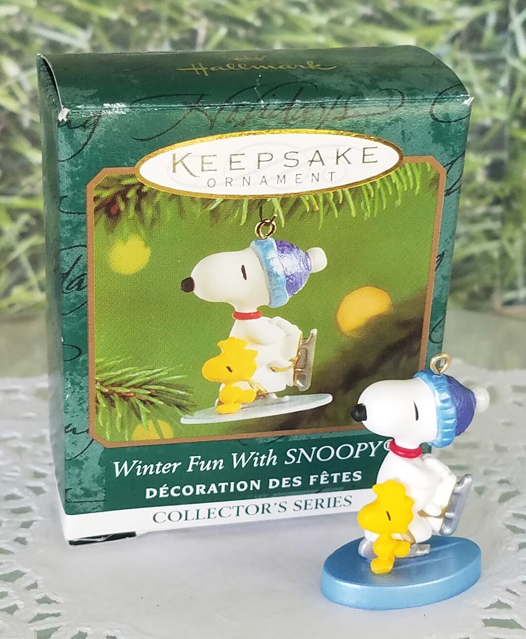 Winter Fun With Snoopy Hallmark Miniature Ornament Christmas Etsy