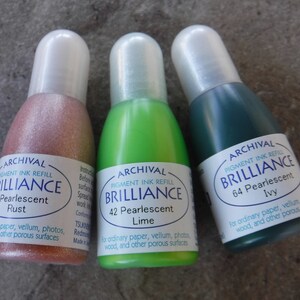 Brilliance Ink Refill by Tsukineko Pearlescent Rust