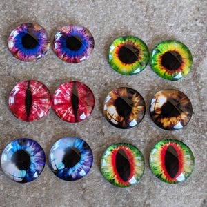Monster Eyes Flat Back Buttons Embellishments