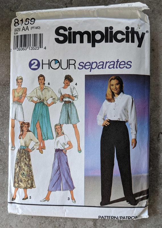 split skirt pants pattern