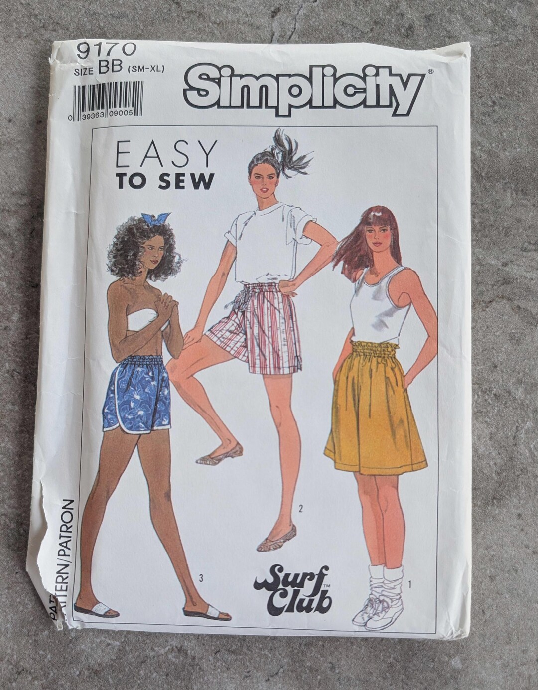 Vintage Simplicity Sewing Pattern 9170 Misses Shorts Uncut Size SM-XL ...