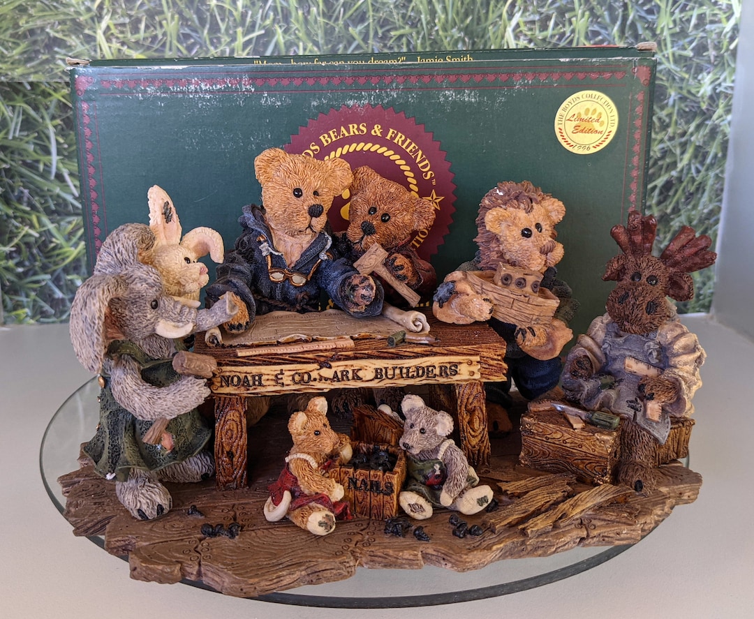 Boyds Bears and Friends Noah & Co..ark Builders - Etsy Boyds Bears and Friends Noah & Co..ark Builders - Etsy