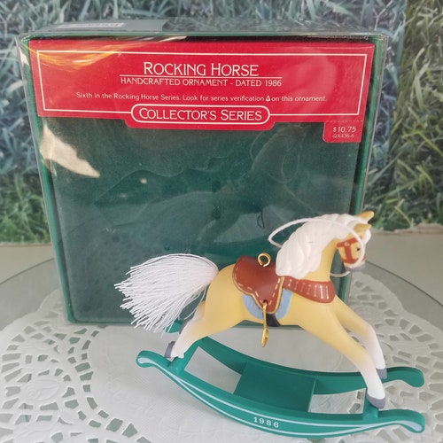 Hallmark 1988 Rocking Horse Christmas Ornament 8th in Series Etsy