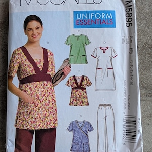 McCalls Pattern Misses Women&#39;s Tops, Dress and Pants M5895 Complete Cut size 8-16