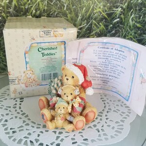 Theodore, Samantha & Tyler Christmas Cherished Teddies Figurine
