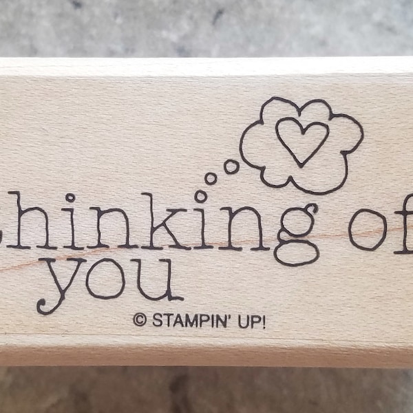 Stampin Up Thinking of You Thought Bubble Single Stamp #B36