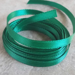 Dark Green Small Ribbon You choose the length
