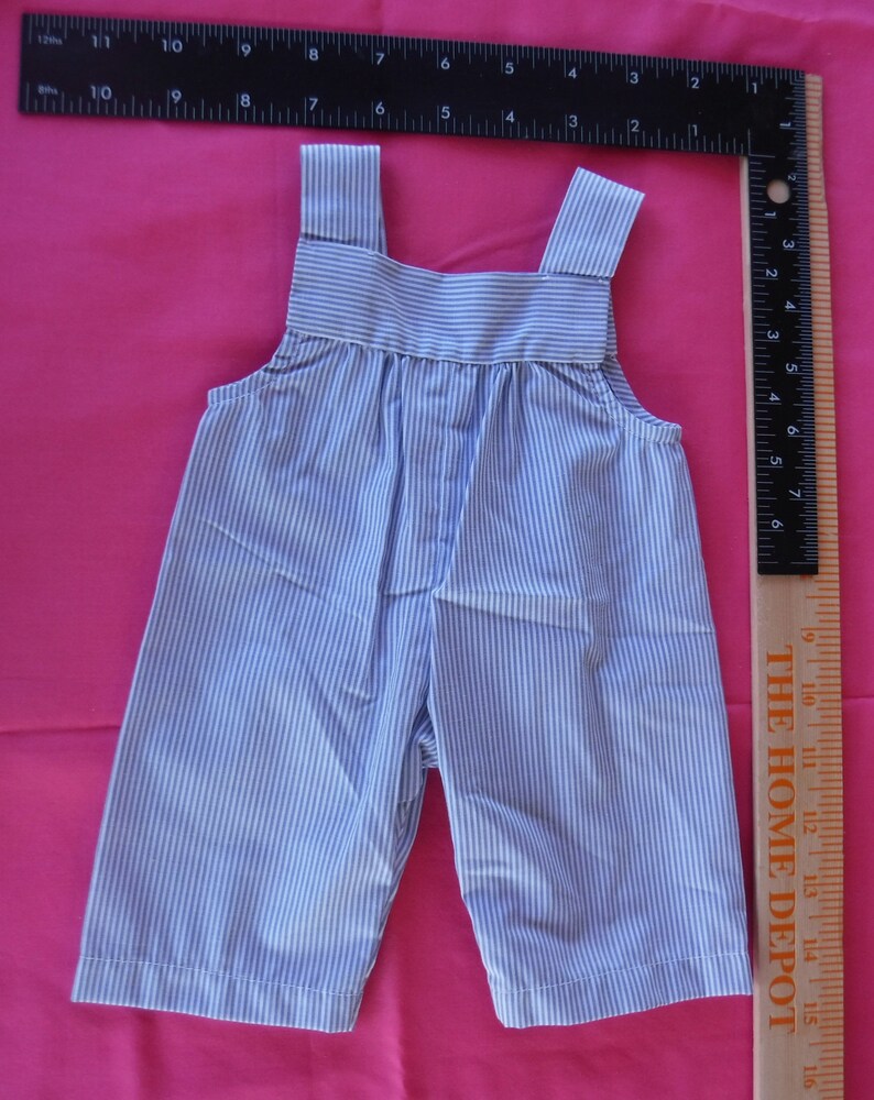 Red Shirt Overalls Doll Outfit