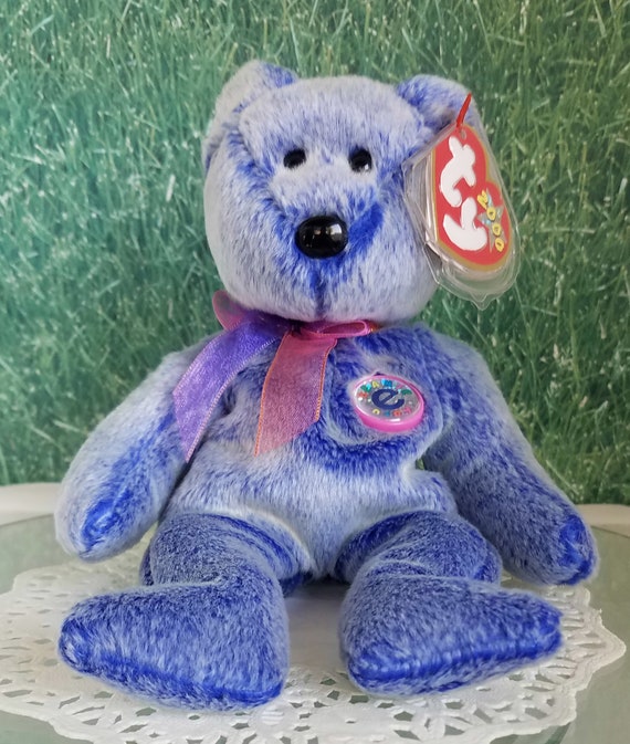 Periwinkle the Bear Beanie Babies Vintage TY 2000 With Original Tags Etsy UK