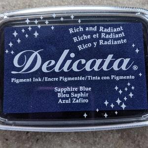 Delicata Metallic Pigment Ink Pad by Tsukineko Sapphire Blue