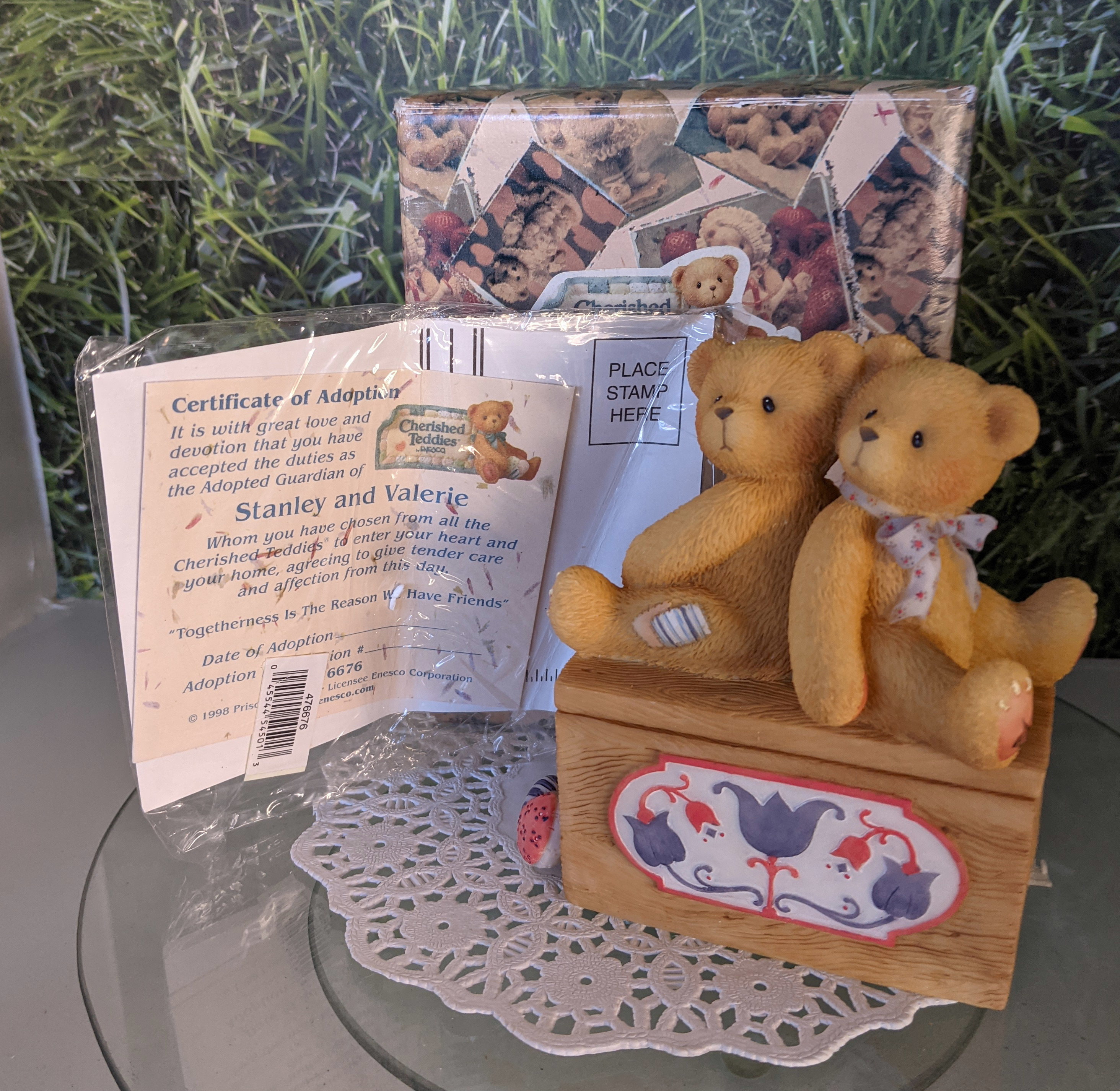 Cherished Teddies Stanley & Valerie Togetherness Is The Reason We Have Friends 476676 