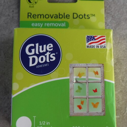 Glue Dots 1/2 Clear Dots on a Roll. Removable Without Etsy