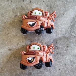 2 Disney Mater Cars Shank Buttons Size 1 3/16&quot;