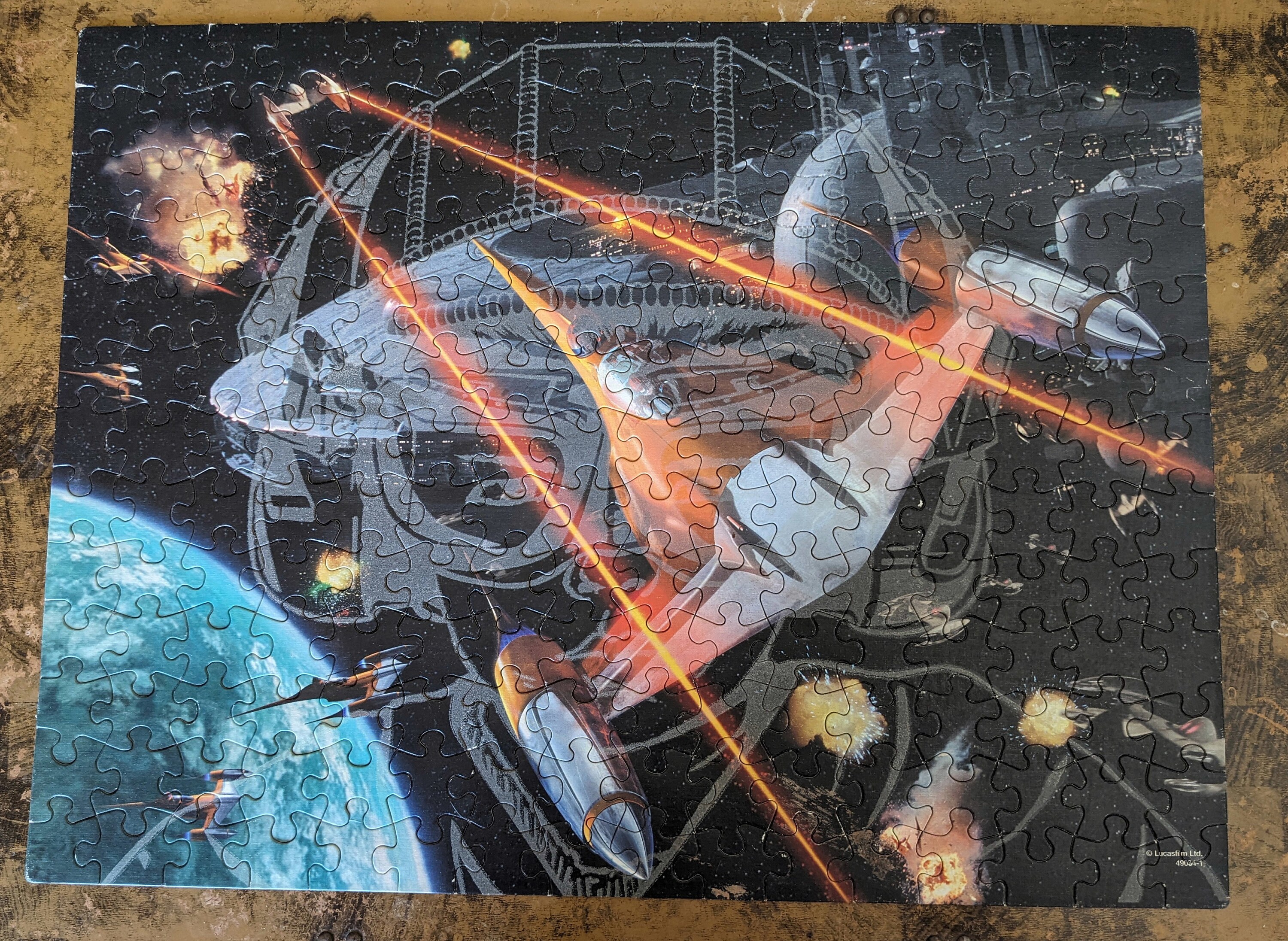 Vintage Star Wars Episode 1 Battle of Naboo 200 Piece Puzzle From