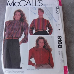 McCalls Pattern Misses Blouses 8168 Complete Uncut size 10