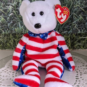 Liberty the Bear Beanie Babies Vintage TY 2002 with Original Tags