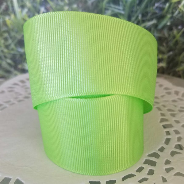 Lime Green Grosgrain Ribbon