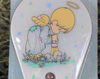 Vintage Precious Moments Night Light Angel Boy With Flashlight - Etsy