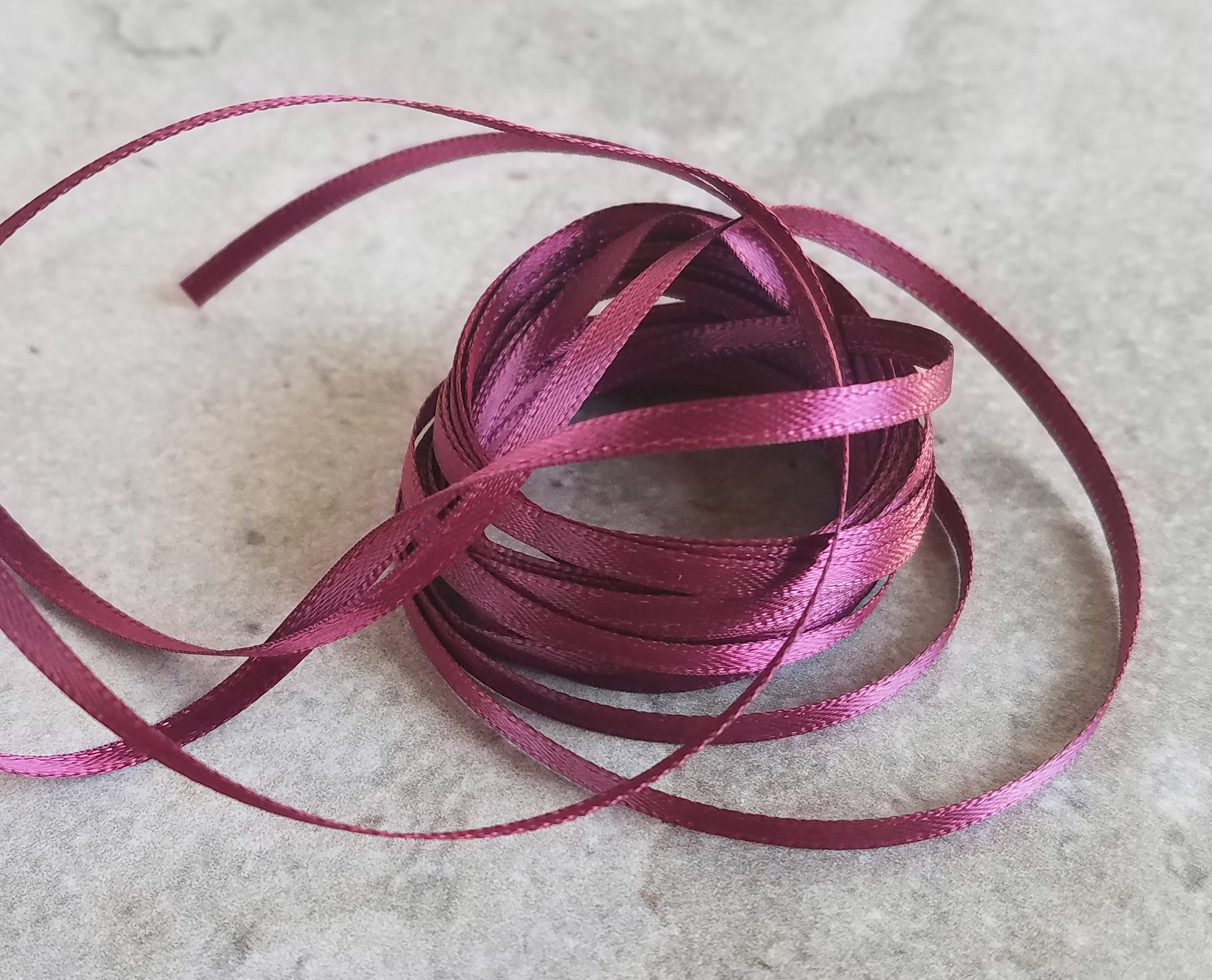 Wired Burgundy Velvet Christmas Ribbon 3.8cm #9 - 50 Yards
