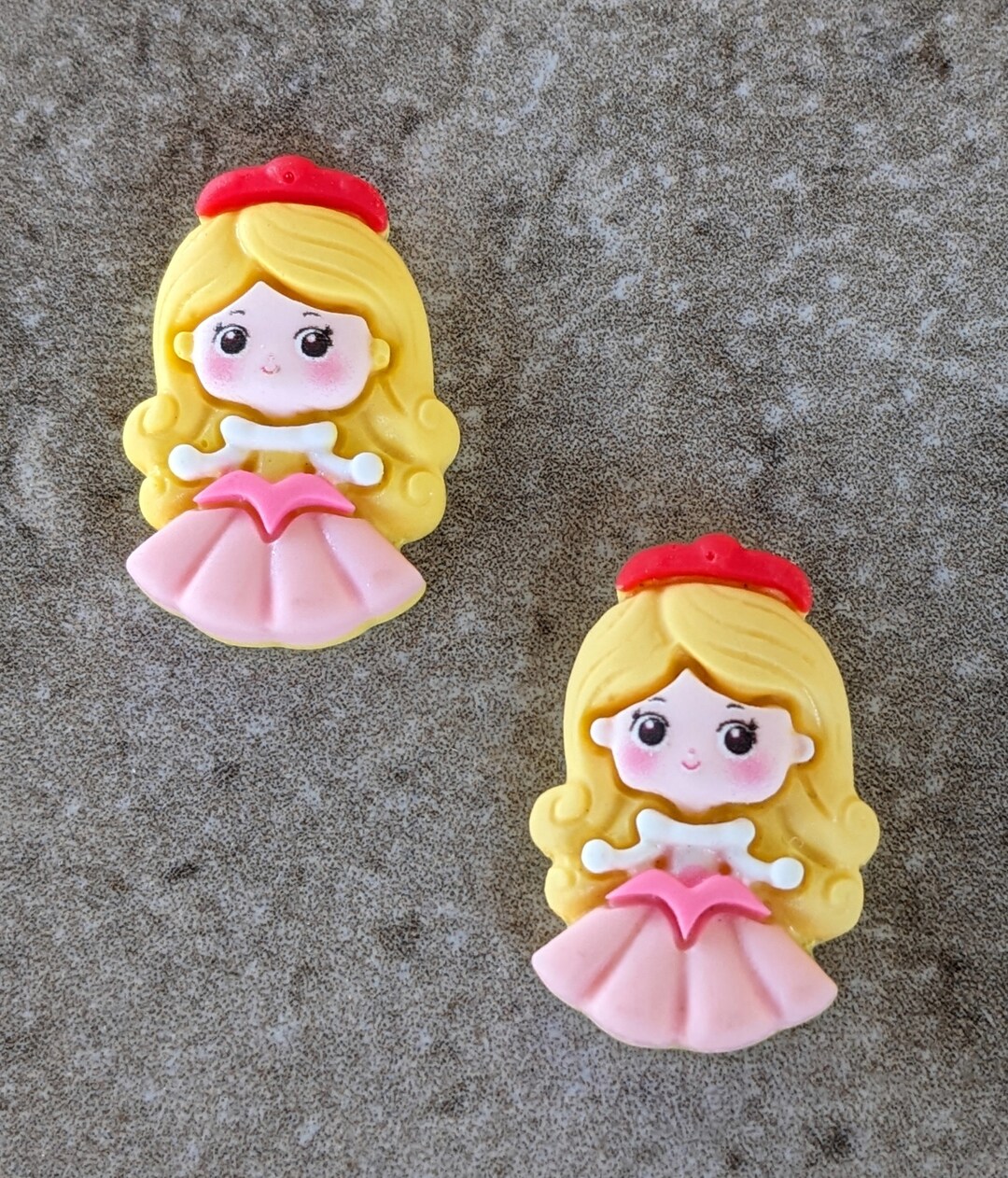 Princess Button 2 Disney Little Princess Aurora Flat Back Embellishment Buttons. Size ...