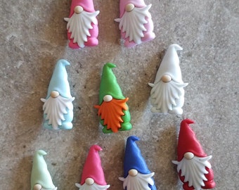 2 Gnome Shank Buttons Choose Your Color Size 1 1/2"