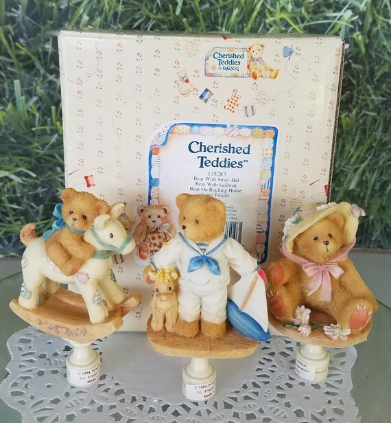 Lamb Finials Set of 3 Cherished Teddies Figurine - Etsy