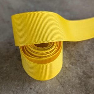Deep Yellow Grosgrain Ribbon 1 yard