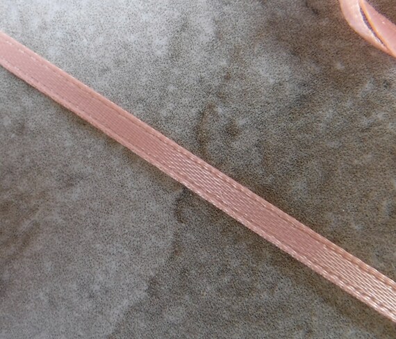 Peach Thin Woven Edge Ribbon You Choose the Length - Etsy