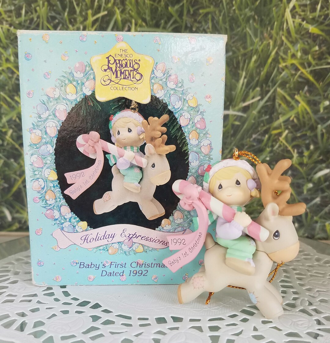 Enesco Precious Moments Baby's First Christmas Girl Etsy