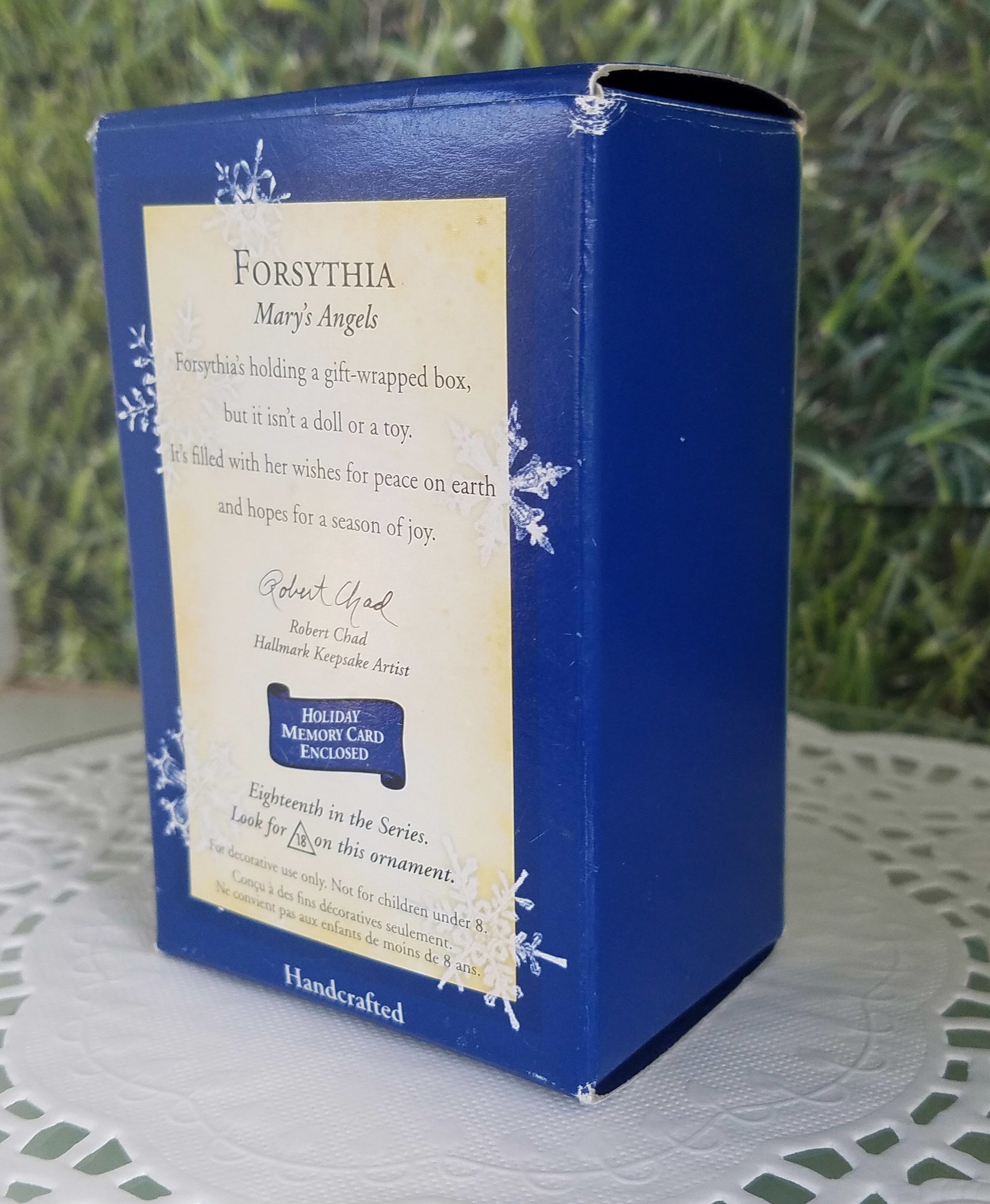Ornement souvenir poinçon 2016 ~ MARY'S ANGELS SURPRISE