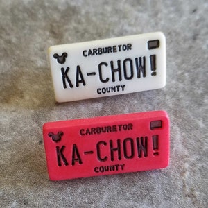 3 Disney Ka-chow Cars Shank Buttons Size 7/8&quot;