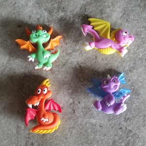 2 Dragon Silly Shank Buttons You choose the style