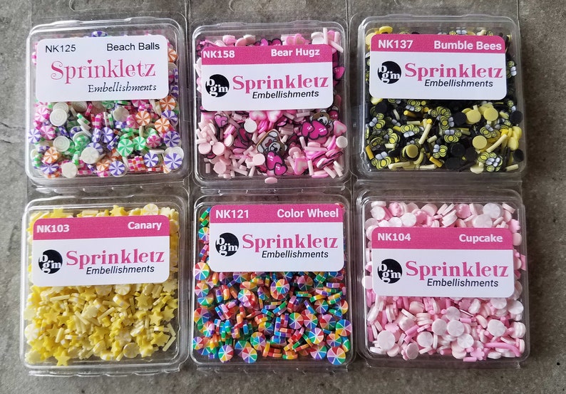 Sprinkle Container Sticker Sprinkletz Embellishments - Etsy
