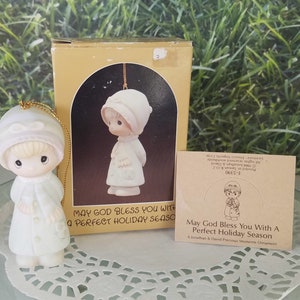 May God Bless You With A Perfect Holiday Season Precious Moments Ornament