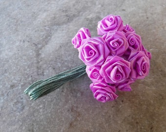 Satin Ribbon Roses - Etsy