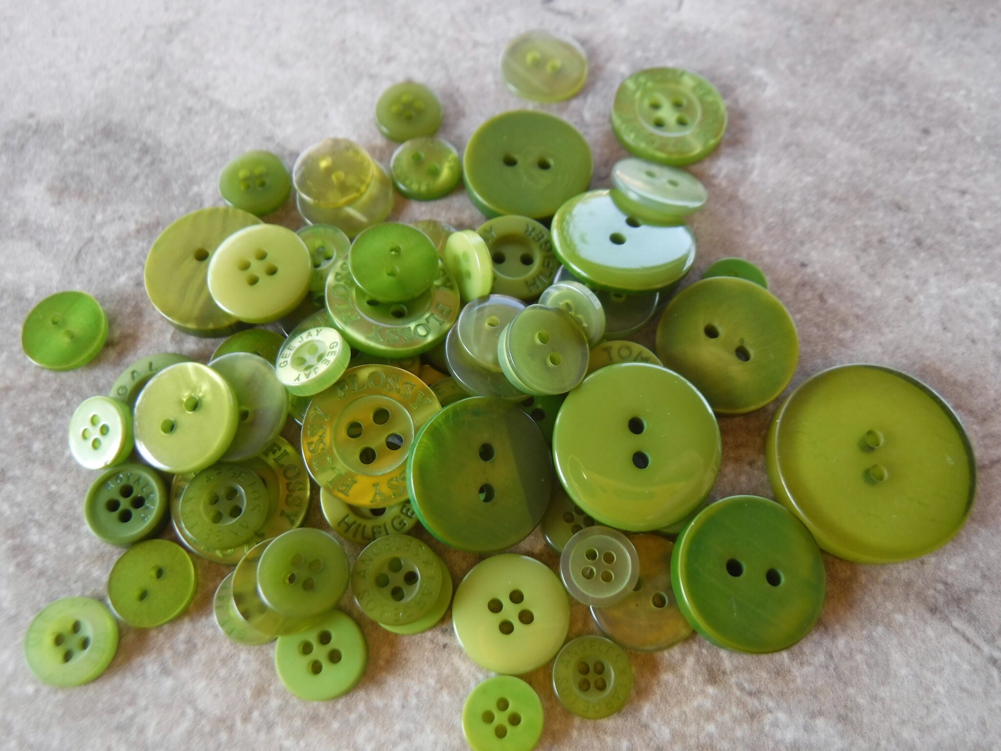 Avocado Green Buttons 100 Bulk Assorted Round Multi Size Etsy