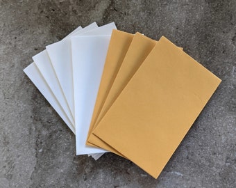 Coin Envelopes, White or Manilla Envelopes