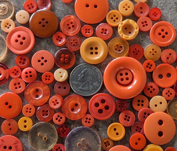 Hand-Dyed Assorted Buttons for Sale