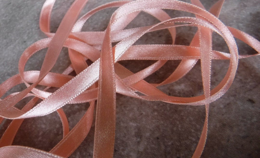Peach Small Ribbon 3 Yards - Etsy