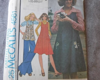 McCalls Pattern Young Junior/Teen Jumper or Top 4561 Complete Uncut Size (13,14)