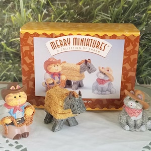 Cowboy Cameron Hallmark Merry Miniatures Set Everyday 1996