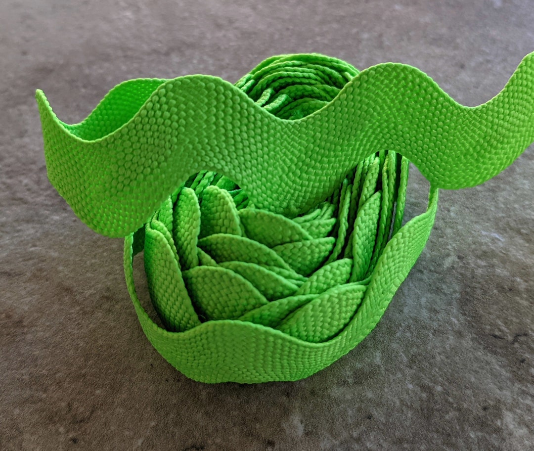 Lime Green Wide Rick Rack Ribbon - Etsy