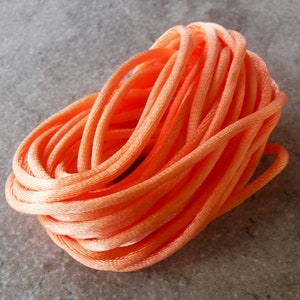 Orange Rattail Cording Ribbon