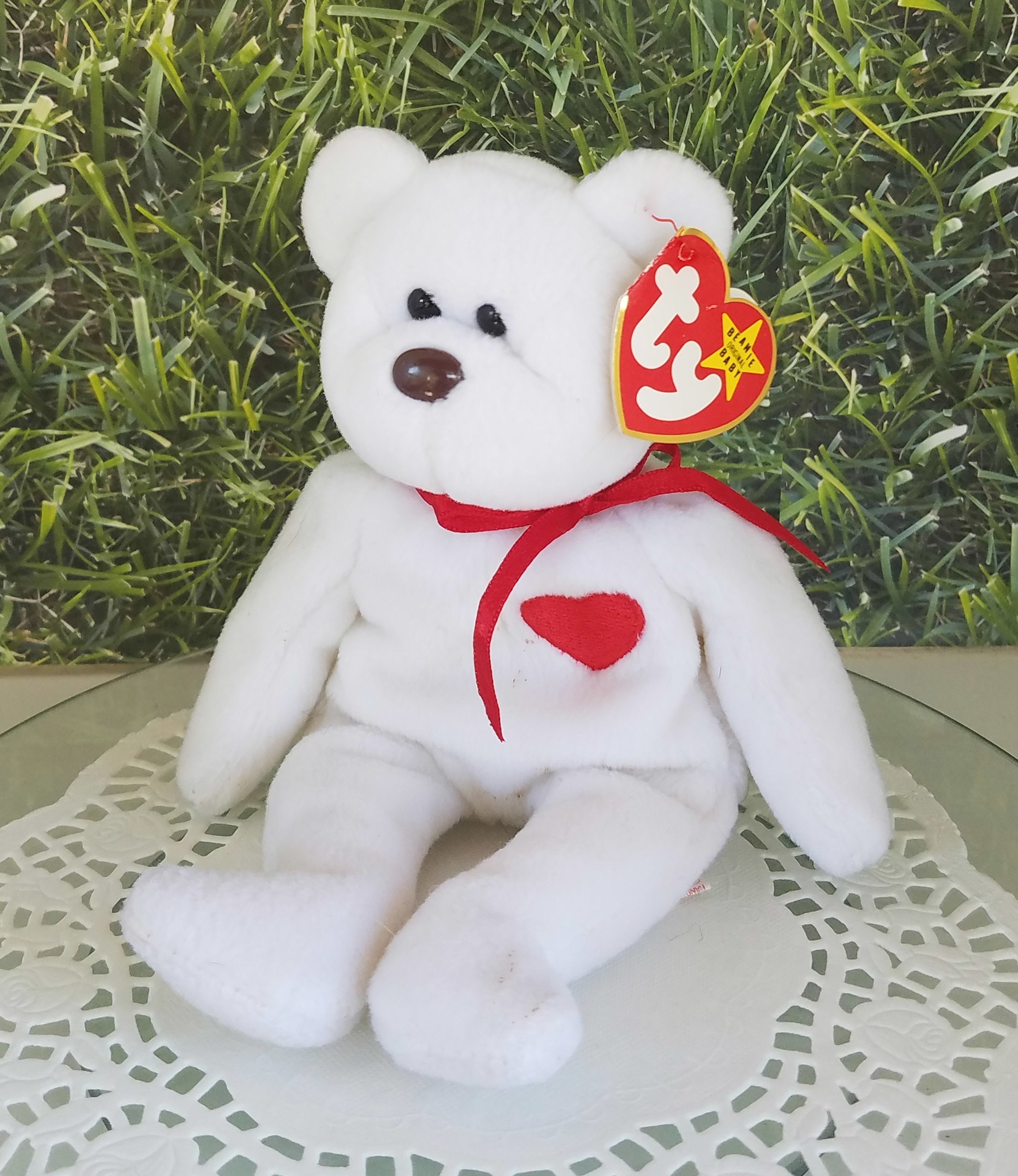 Valentino the Bear Beanie Babies Vintage TY 1993 With Original