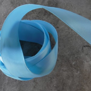 Light Blue Sky Satin Ribbon 4 yards