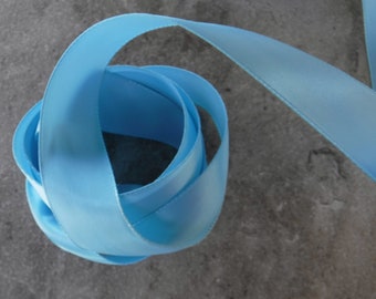 Light Blue Sky Satin Ribbon 4 yards